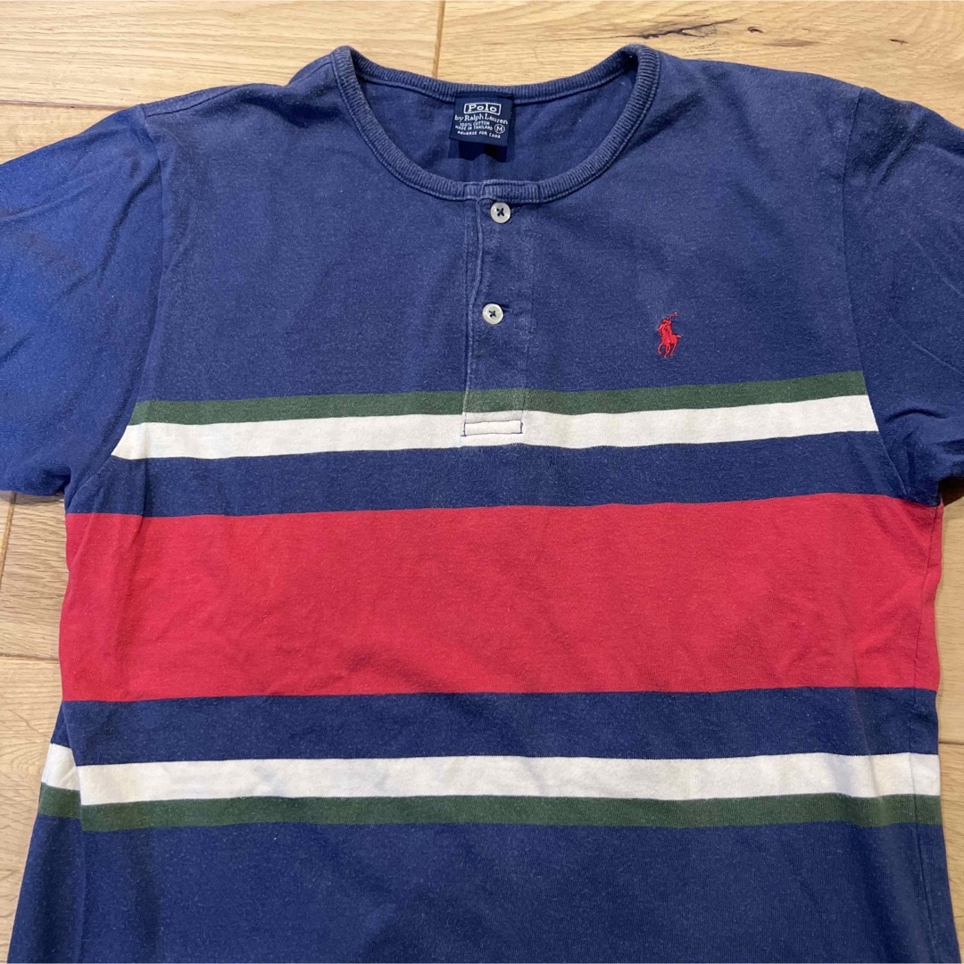 POLO RALPH LAUREN(ポロラルフローレン)のポロラルフローレン　ヘンリーネックTシャツ　M メンズのトップス(Tシャツ/カットソー(半袖/袖なし))の商品写真