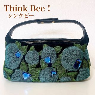 シンクビー(Think Bee!)の美品　Think Bee ! シンクビー　バッグ　ブルーローズ　ジュエリービー(ハンドバッグ)