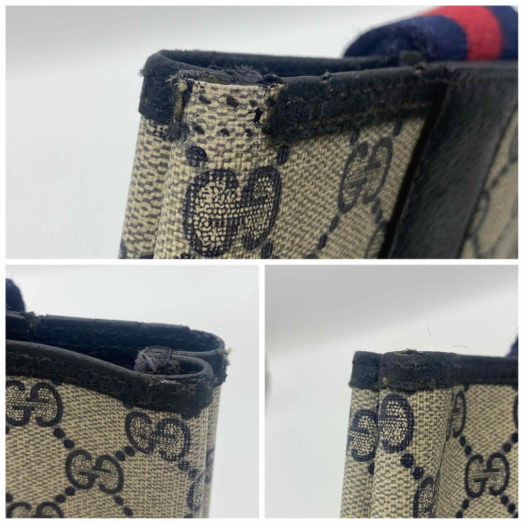 Gucci - GUCCI グッチ シェリーライン GG トートバッグ PVC レザー
