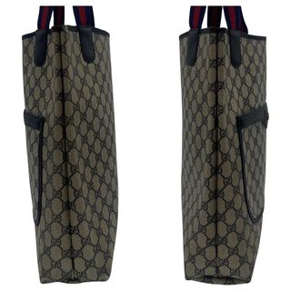 Gucci - GUCCI グッチ シェリーライン GG トートバッグ PVC レザー