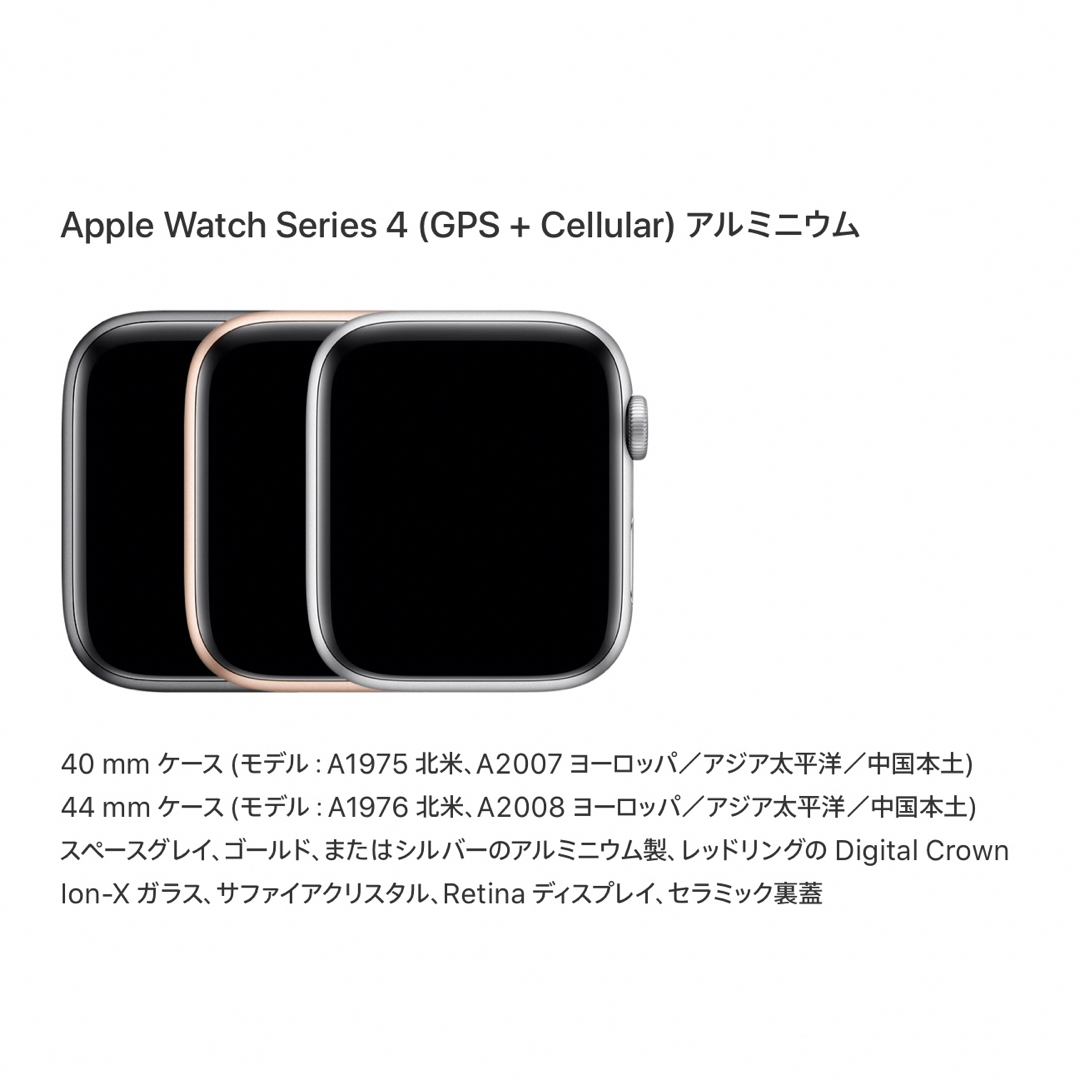 箱なし(純正品) Apple Watch series4 44mm GPS