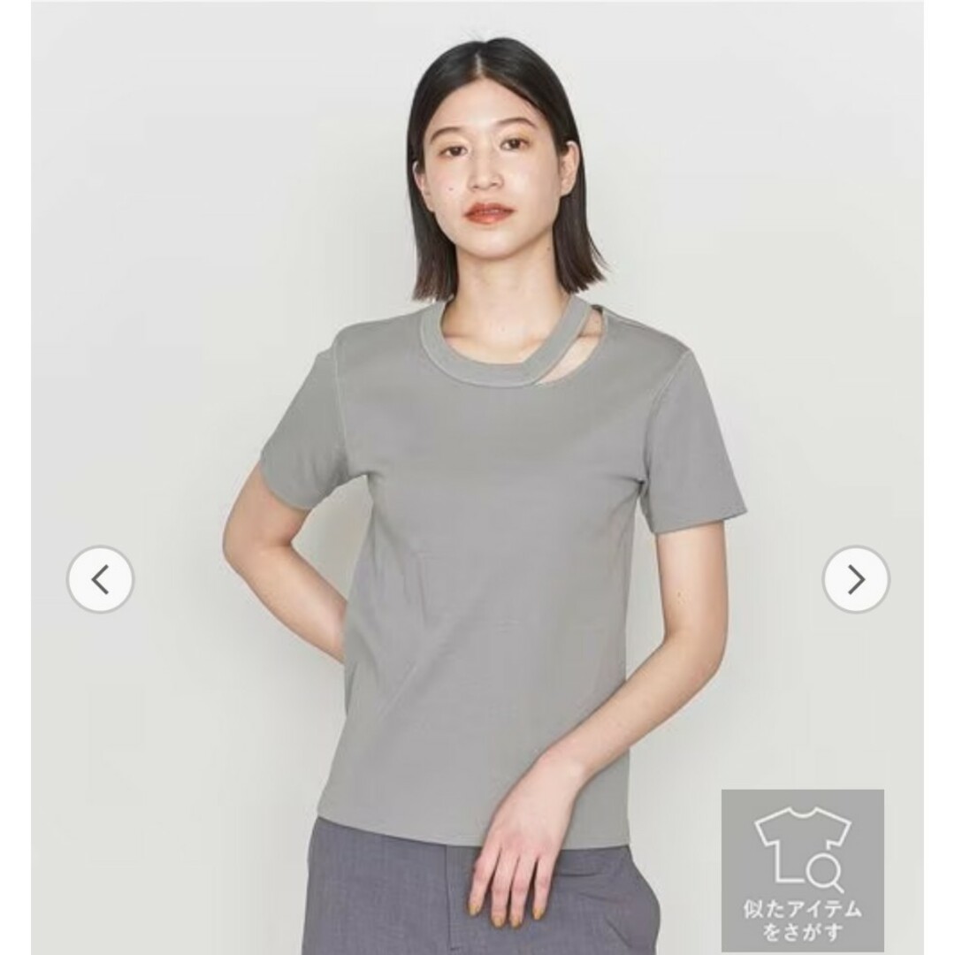 ASTRAET(アストラット)のASTRAET CO フライス エリカットオフ Tシャツ レディースのトップス(Tシャツ(半袖/袖なし))の商品写真