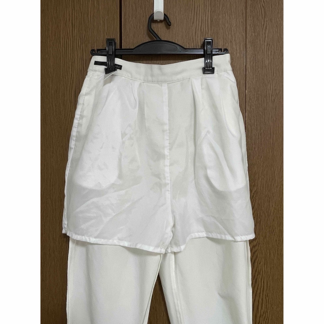heather(ヘザー)の白　ズボン　パンツ レディースのパンツ(カジュアルパンツ)の商品写真