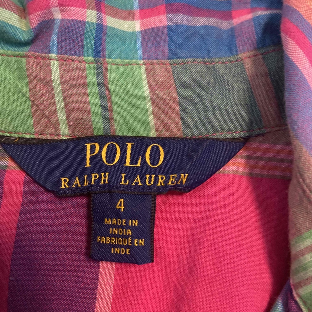 POLO RALPH LAUREN(ポロラルフローレン)のラルフローレン　ワンピース　サイズ4  美品　2枚セット キッズ/ベビー/マタニティのキッズ服女の子用(90cm~)(ワンピース)の商品写真