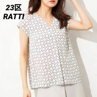 ニジュウサンク(23区)の23区×RATTI 【洗える！】RATTIスクエアプリント ブラウス(シャツ/ブラウス(半袖/袖なし))