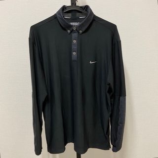 ナイキ(NIKE)のC-064 NIKEGOLF ツアーパフォーマンス 長袖シャツ XL 黒 速乾(ウエア)