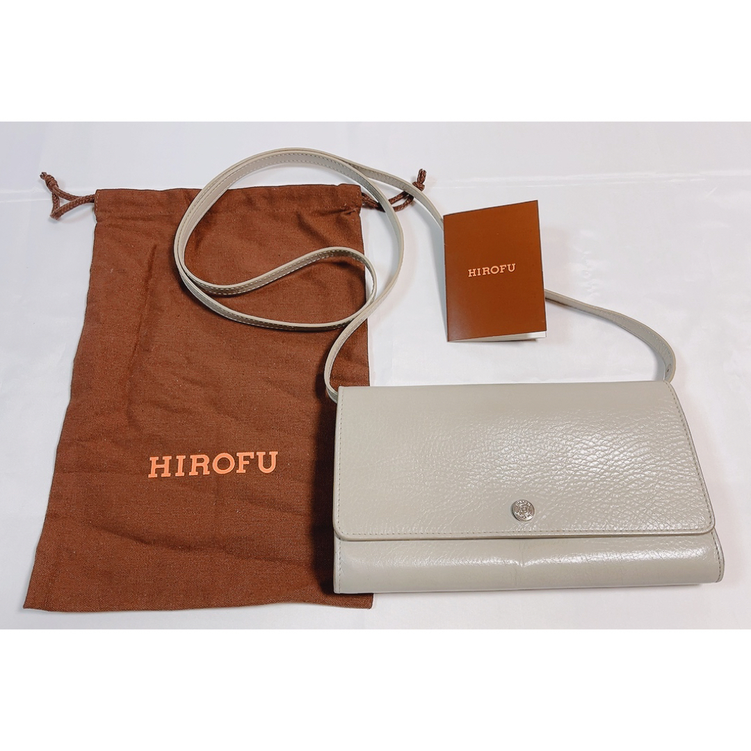 ◼️現行品・HIROHU ヒロフ ウォレットショルダー・クラッチバッグ -