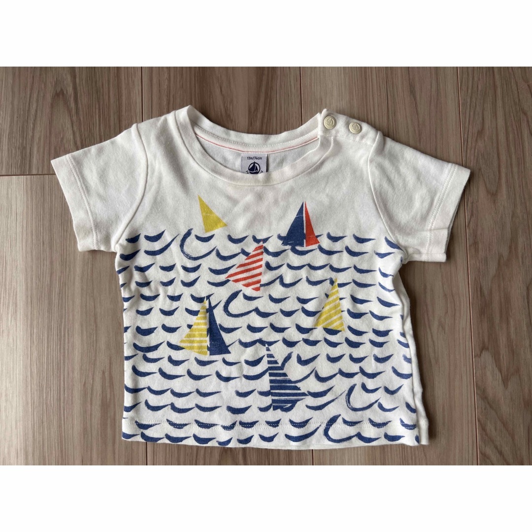 PETIT BATEAU - プチバトー Tシャツ 2枚セット 12-18mの通販 by v.v's