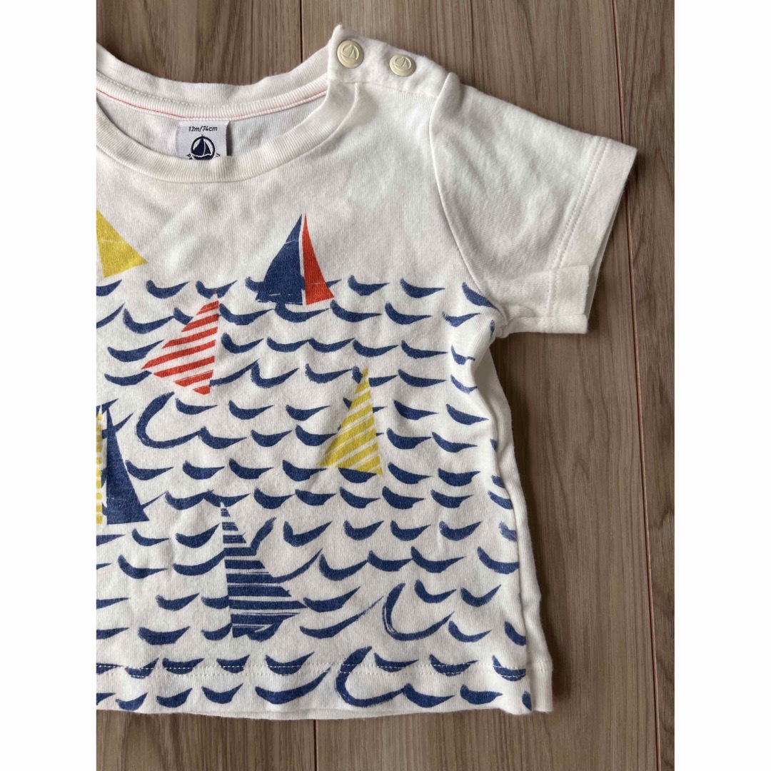 PETIT BATEAU - プチバトー Tシャツ 2枚セット 12-18mの通販 by v.v's