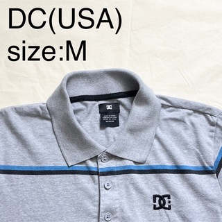 ディーシー(DC)のDC(USA)ビンテージCPボーダーポロシャツ(ポロシャツ)
