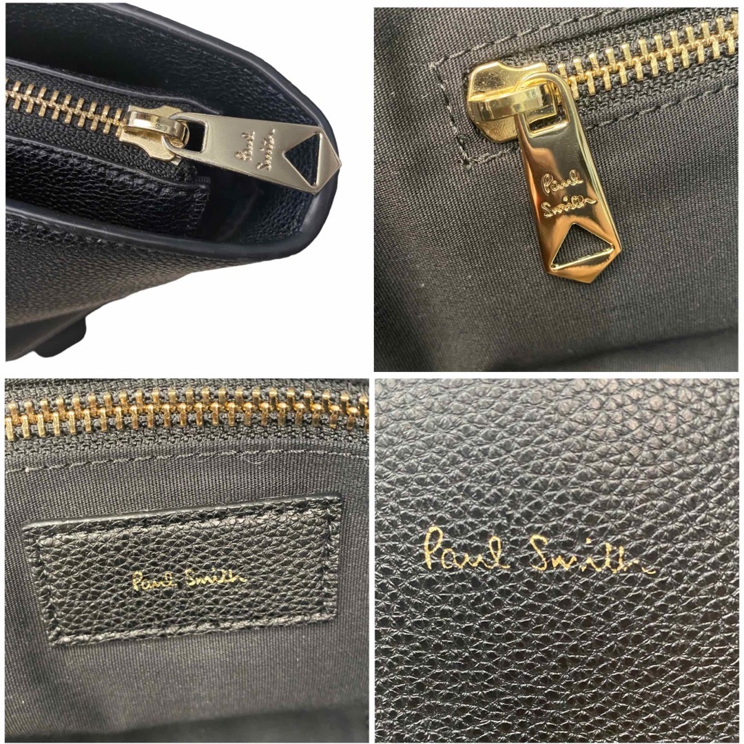 Paul Smith(ポールスミス)の【美品】Paul Smith レザー　トートバッグ　インレンドストライプ　肩掛け メンズのバッグ(トートバッグ)の商品写真