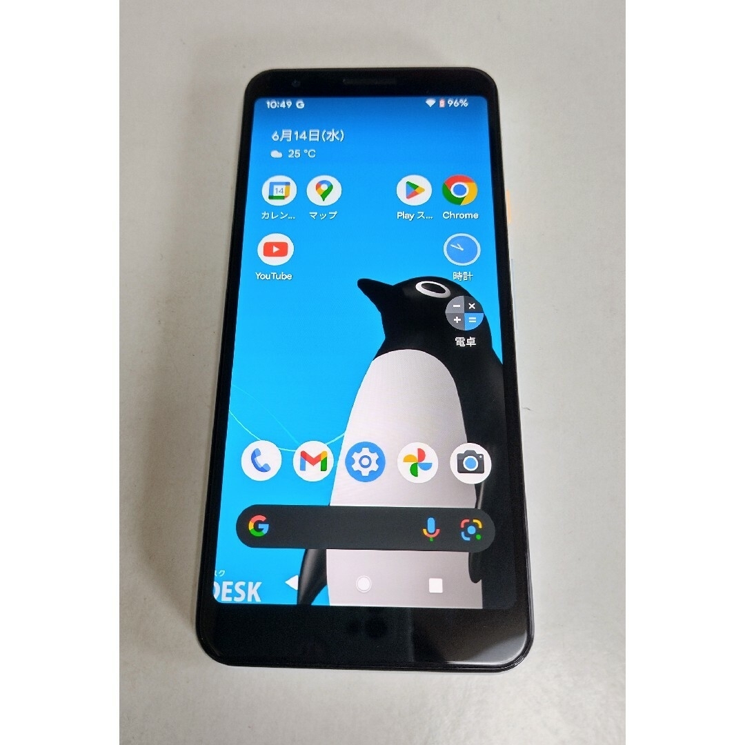 Pixel　3a本体　TPUカバー