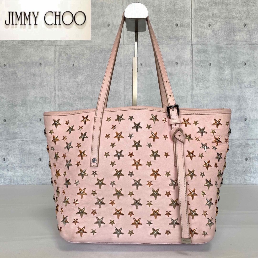 素晴らしい外見 【JIMMY CHOO】SASHA/S トートバッグ 3色スター