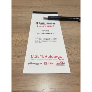 USMH ユナイテッド スーパーマーケット 株主優待券  (3,000円分)(その他)