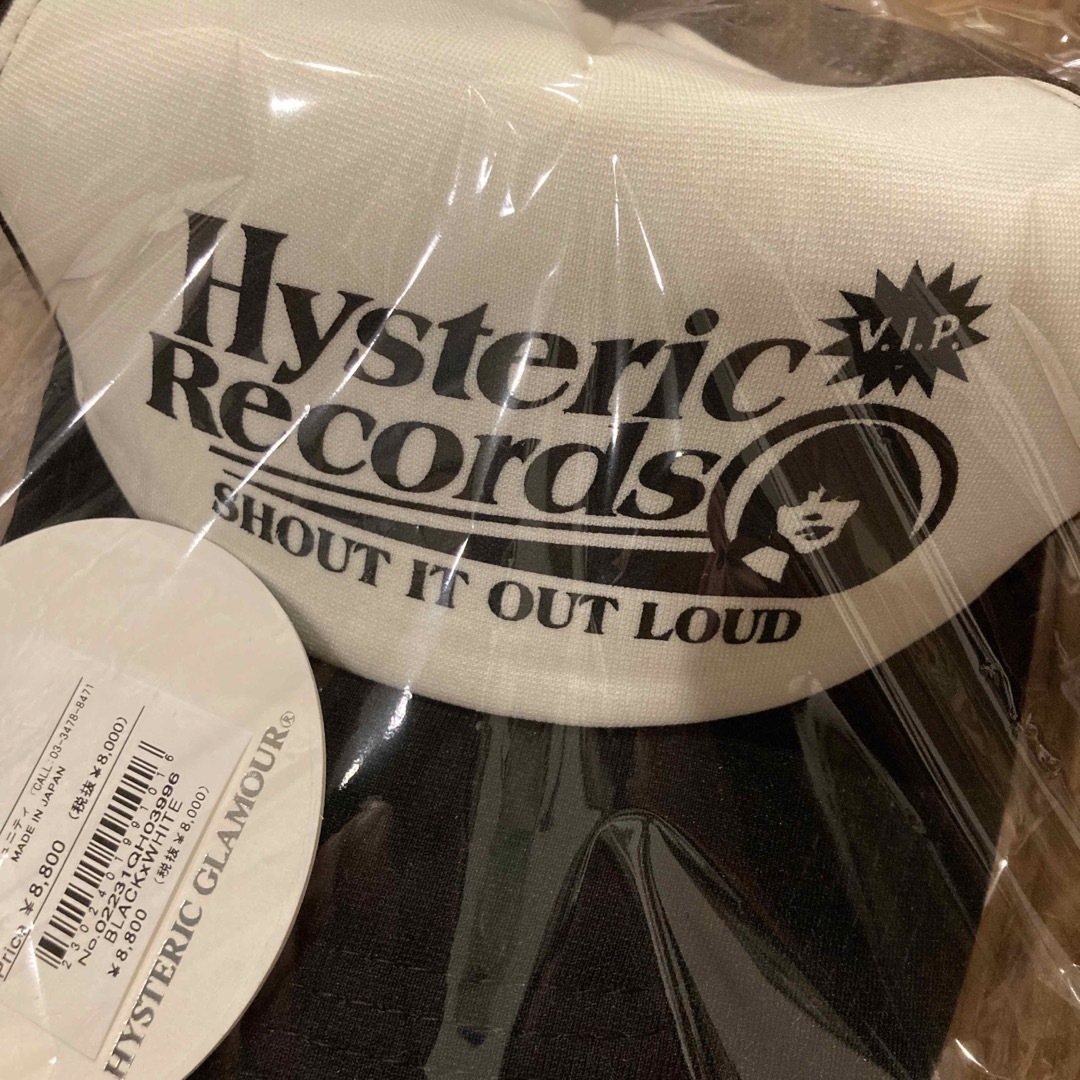 HYSTERIC GLAMOUR - 23ss新作!HYSTERIC RECORDS メッシュキャップ