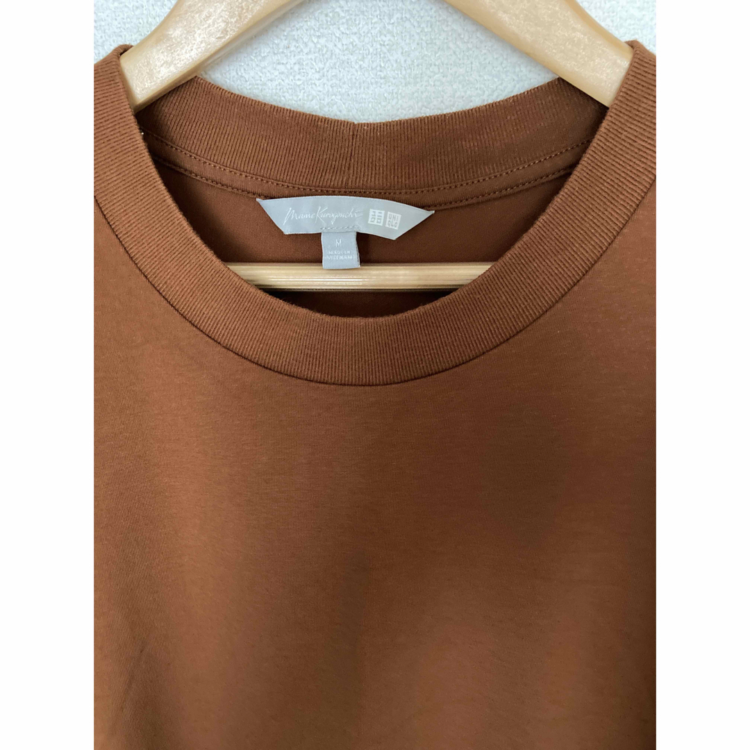UNIQLO(ユニクロ)のコロロ様専用　ユニクロ　マメクロゴウチ　エアリズムコットンオーバーサイズT レディースのトップス(Tシャツ(半袖/袖なし))の商品写真