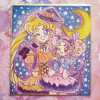 セーラームーン(セーラームーン)のセーラームーン ファンアート うさぎ ＆ ちびうさ ハロウィン てがきイラスト(その他)