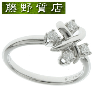 ティファニー(Tiffany & Co.)の（新品仕上げ済）ティファニー TIFFANY ジャン シュランバージェ ダイヤ リング PT950 × ダイヤ 約0.2ct 約11号 指輪 8839(リング(指輪))