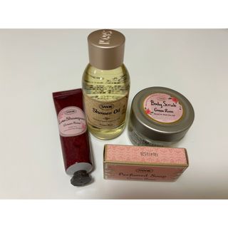 サボン(SABON)の【新品未使用】SABON  グリーンローズ　ミニサイズ　セット(ボディスクラブ)