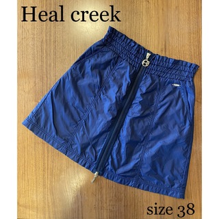 Heal Creek - ヒールクリーク ゴルフウェア レディース スカート 紺 サイズ38 秋冬 防寒