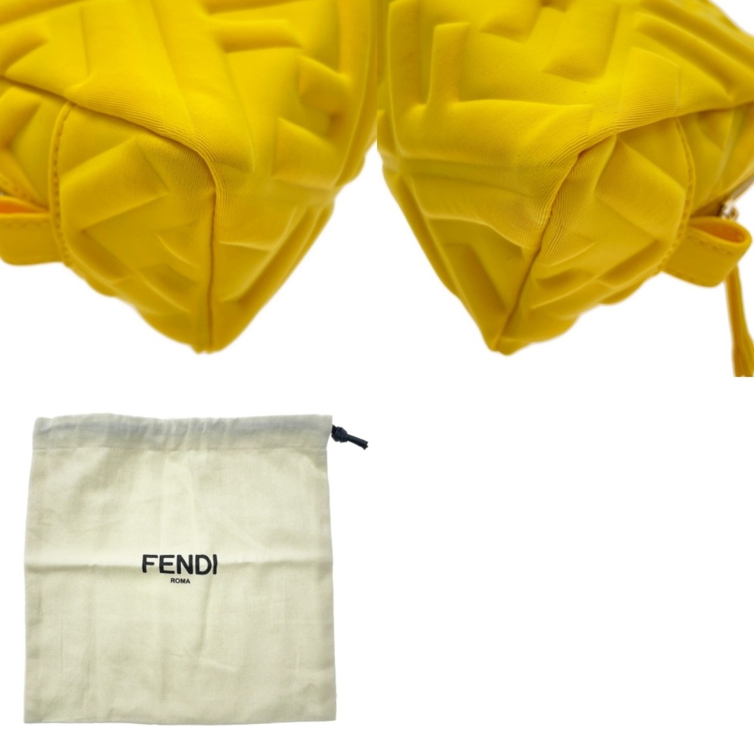FENDI - FENDI フェンディ ビューティーポーチ イエロー コスメ FENDI - FENDI フェンディ ビューティーポーチ イエロー コスメ