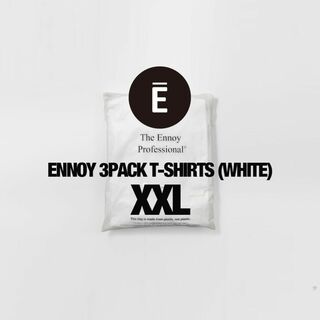 ワンエルディーケーセレクト(1LDK SELECT)の【XXL】ENNOY 3PACK T-SHIRTS (WHITE)(Tシャツ/カットソー(半袖/袖なし))