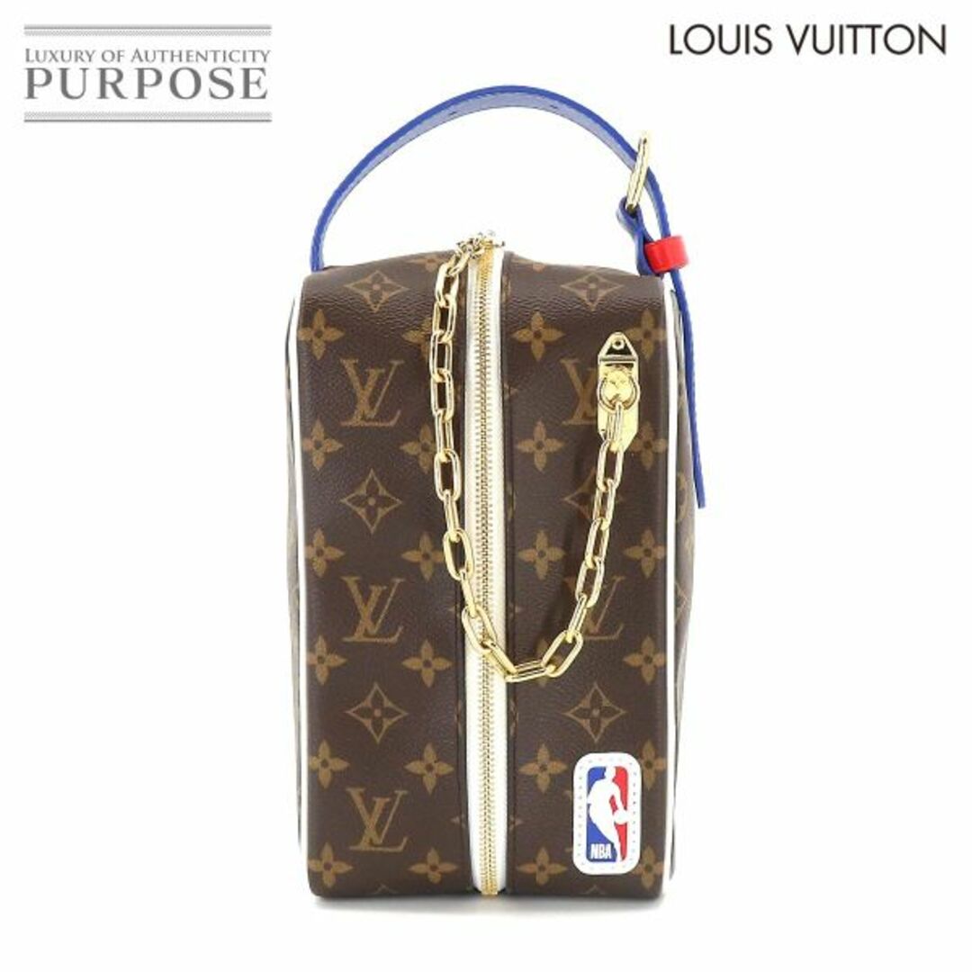 未使用 展示品 ルイ ヴィトン LOUIS VUITTON モノグラム LVXNBA クロークルーム ドロップキット ハンドバッグ ブラウン ホワイト VLP 90192574