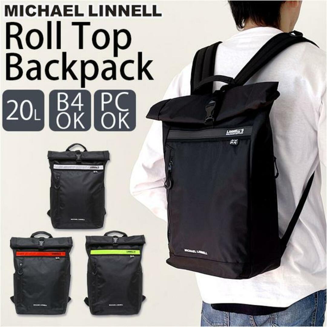 Michael Linnell マイケルリンネル Roll Top Backpack ML-035 メンズのバッグ(バッグパック/リュック)の商品写真