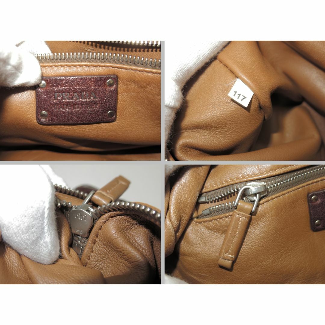 プラダ トートバッグ レザー 茶 ブラウン系 PRADA 18666301