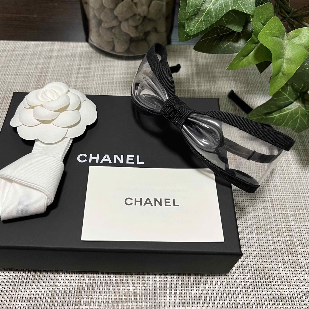 CHANEL シャネル カチューシャ リボン ブラックカチューシャ