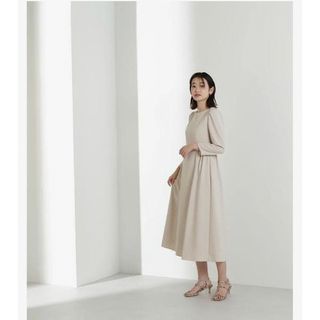 【新品】NATURALBEAUTY 半袖　ワンピース　フォーマル　ゆったり　XL