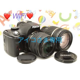 ペンタックス(PENTAX)の❤️Wi-Fi❤️ペンタックス k-x 一眼レフカメラ(ダブルレンズ)(デジタル一眼)