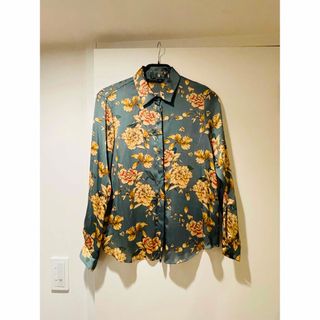 ザラ(ZARA)のZARA ザラ　フラワープリントシャツ(シャツ/ブラウス(長袖/七分))