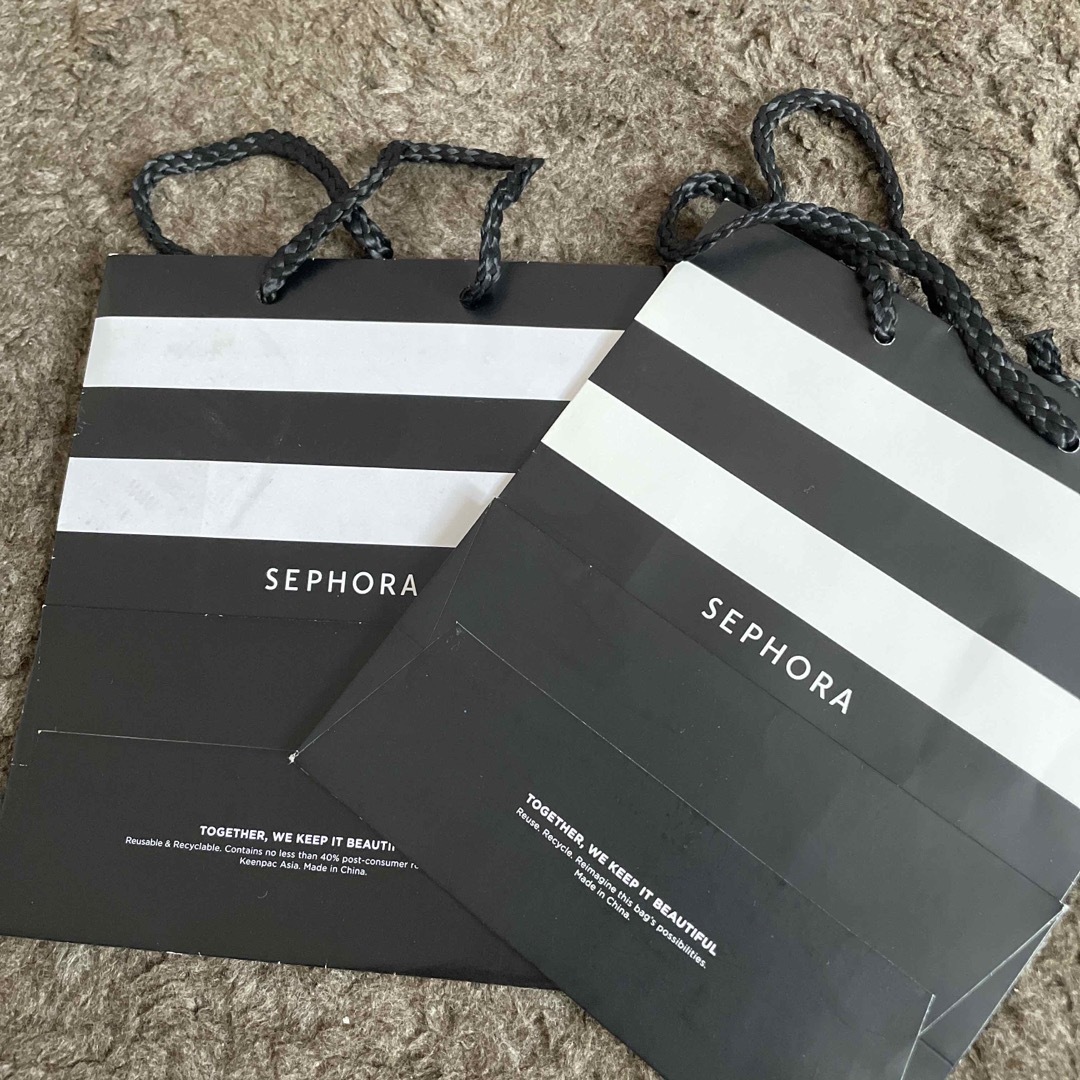 Sephora(セフォラ)のセフォラ　ショッピングバッグ　小さめ2つ レディースのバッグ(ショップ袋)の商品写真