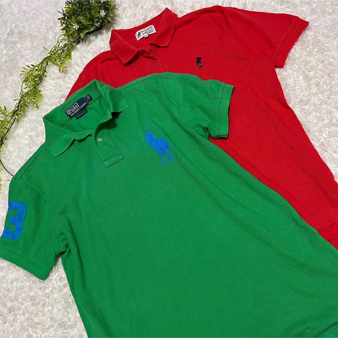 POLO RALPH LAUREN(ポロラルフローレン)のPOLO 2枚セット ポロ ラルフローレン ポロシャツ ビッグポニー メンズのトップス(ポロシャツ)の商品写真