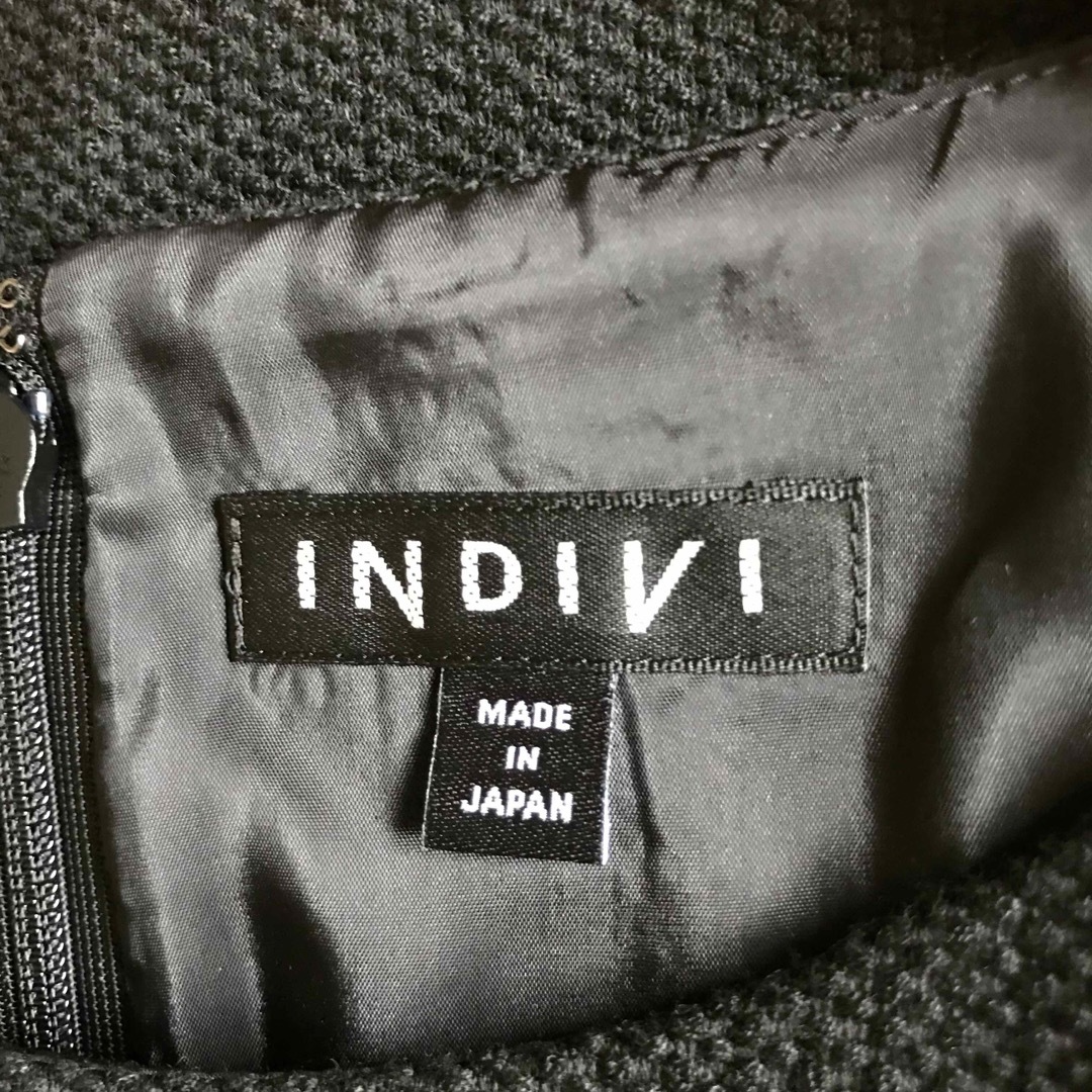 INDIVI(インディヴィ)のINDIVI　インディビ　半袖ワンピース レディースのワンピース(ひざ丈ワンピース)の商品写真