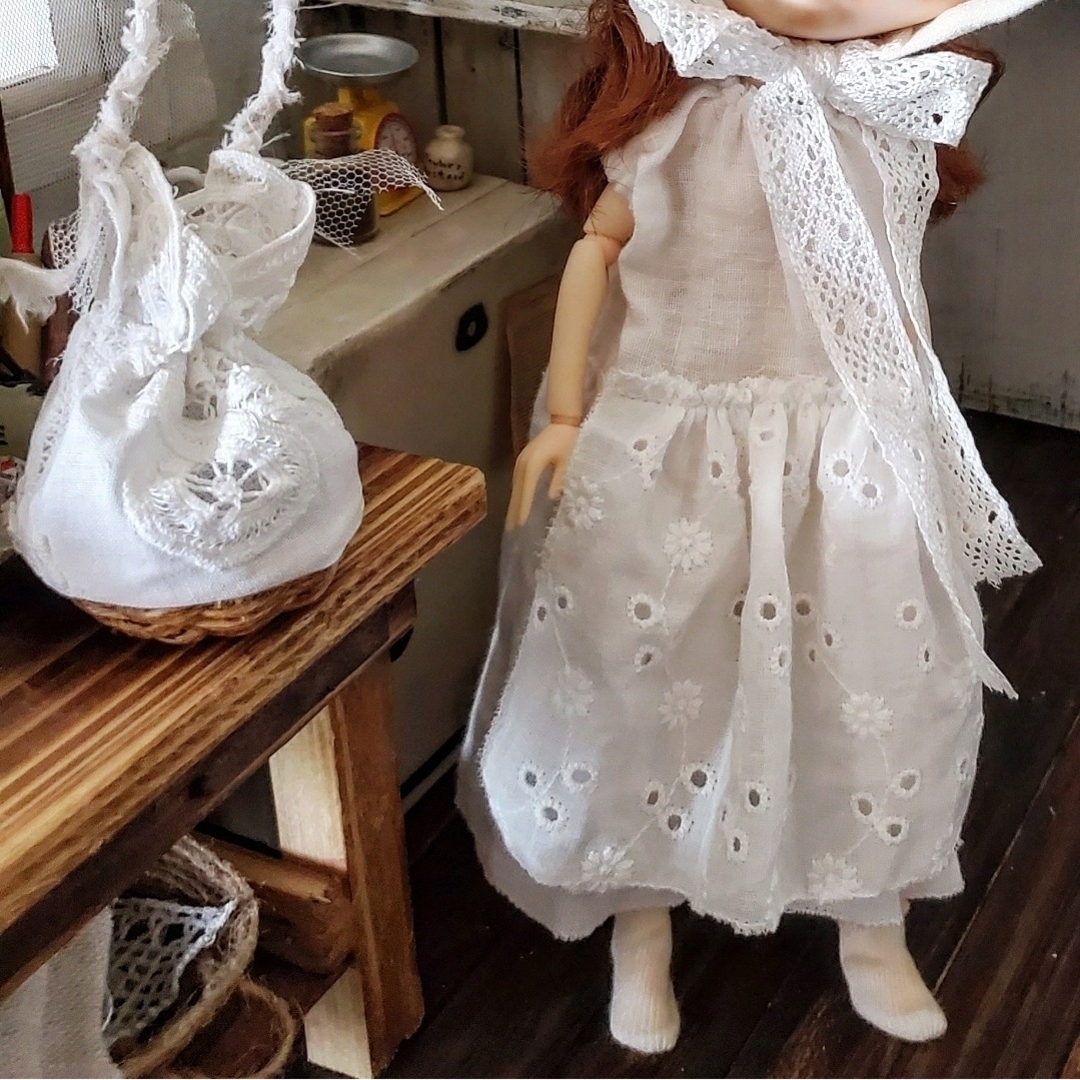 otodoll ブライス アウトフィット blythe お花のボネとお洋服