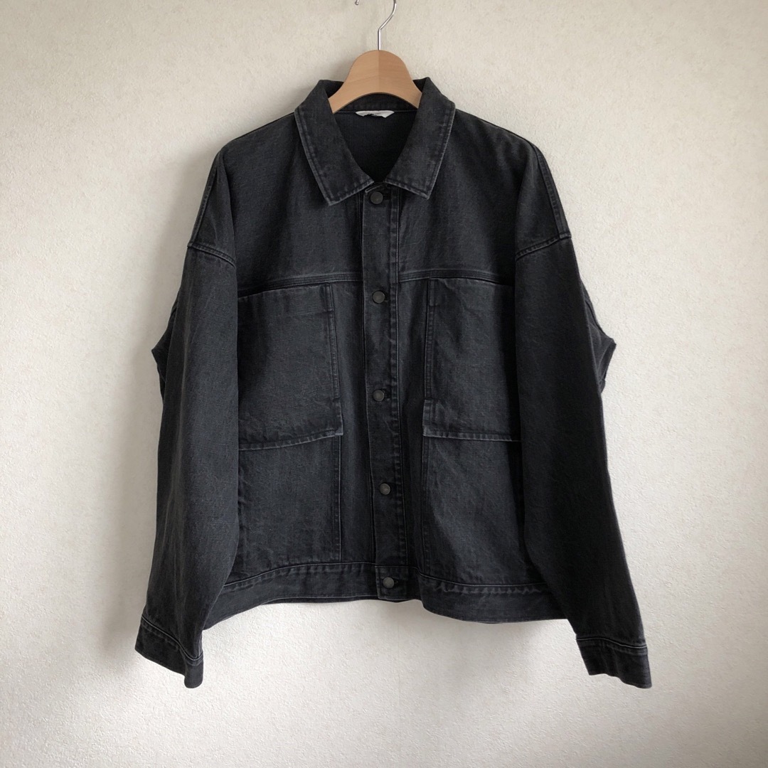 23SS KONTOR OVERLAP PKT DENIM JACKET