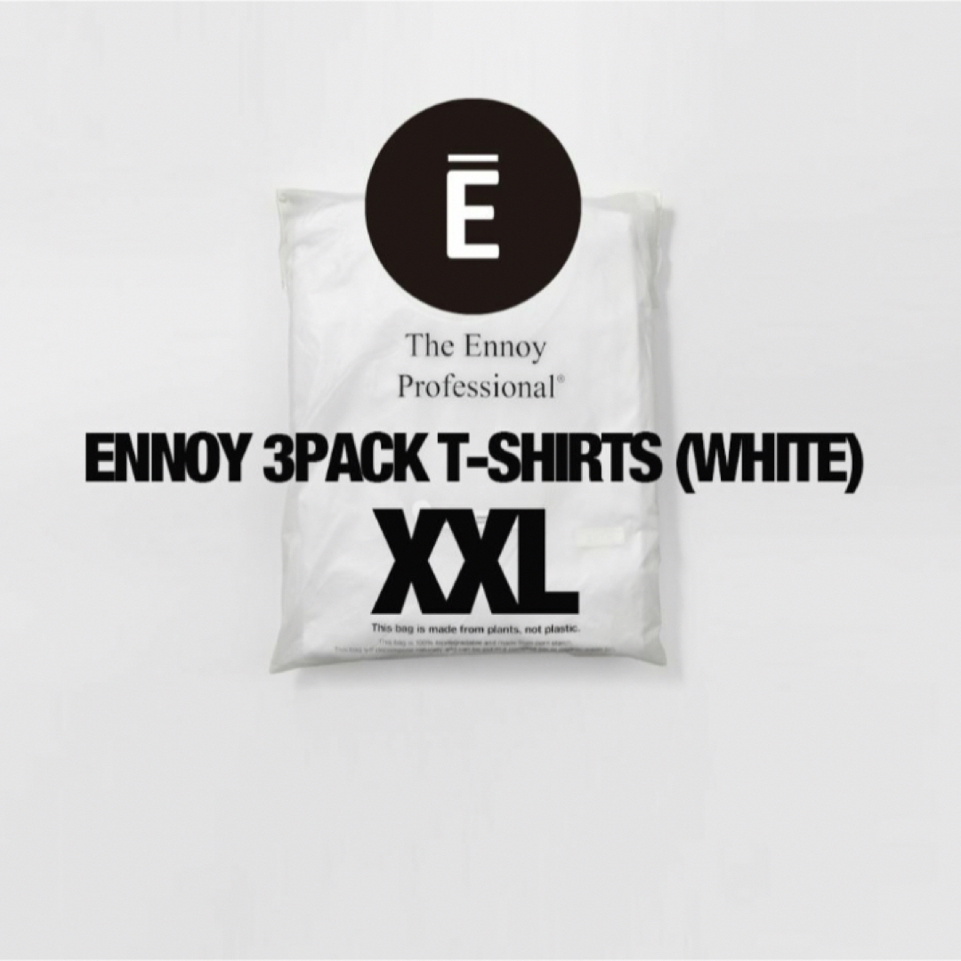 トップス【XXL】ENNOY 3PACK T-SHIRTS (WHITE)