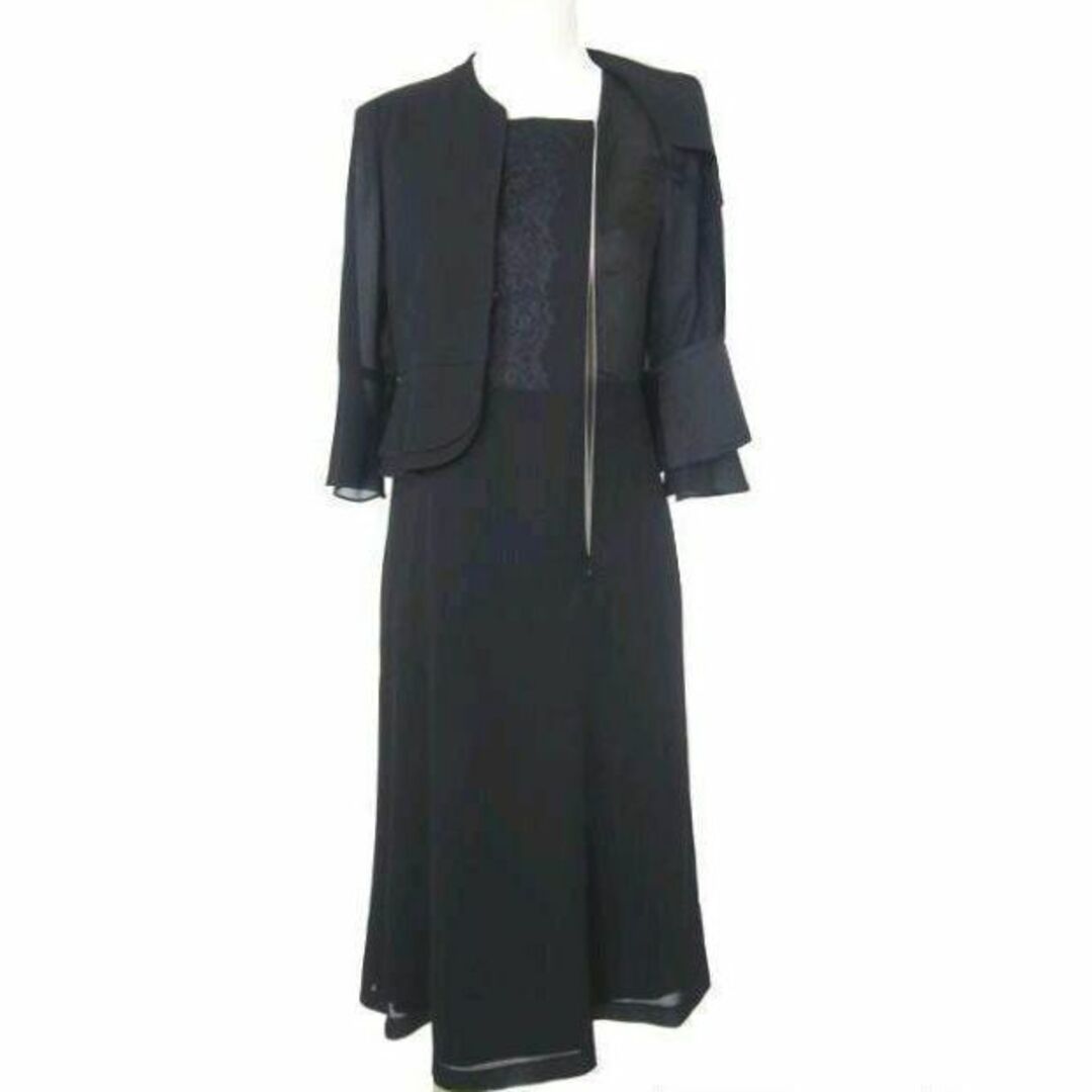 新品】ユキコ キミジマ☆喪服ブラックフォーマル7-9号☆前ファスナー