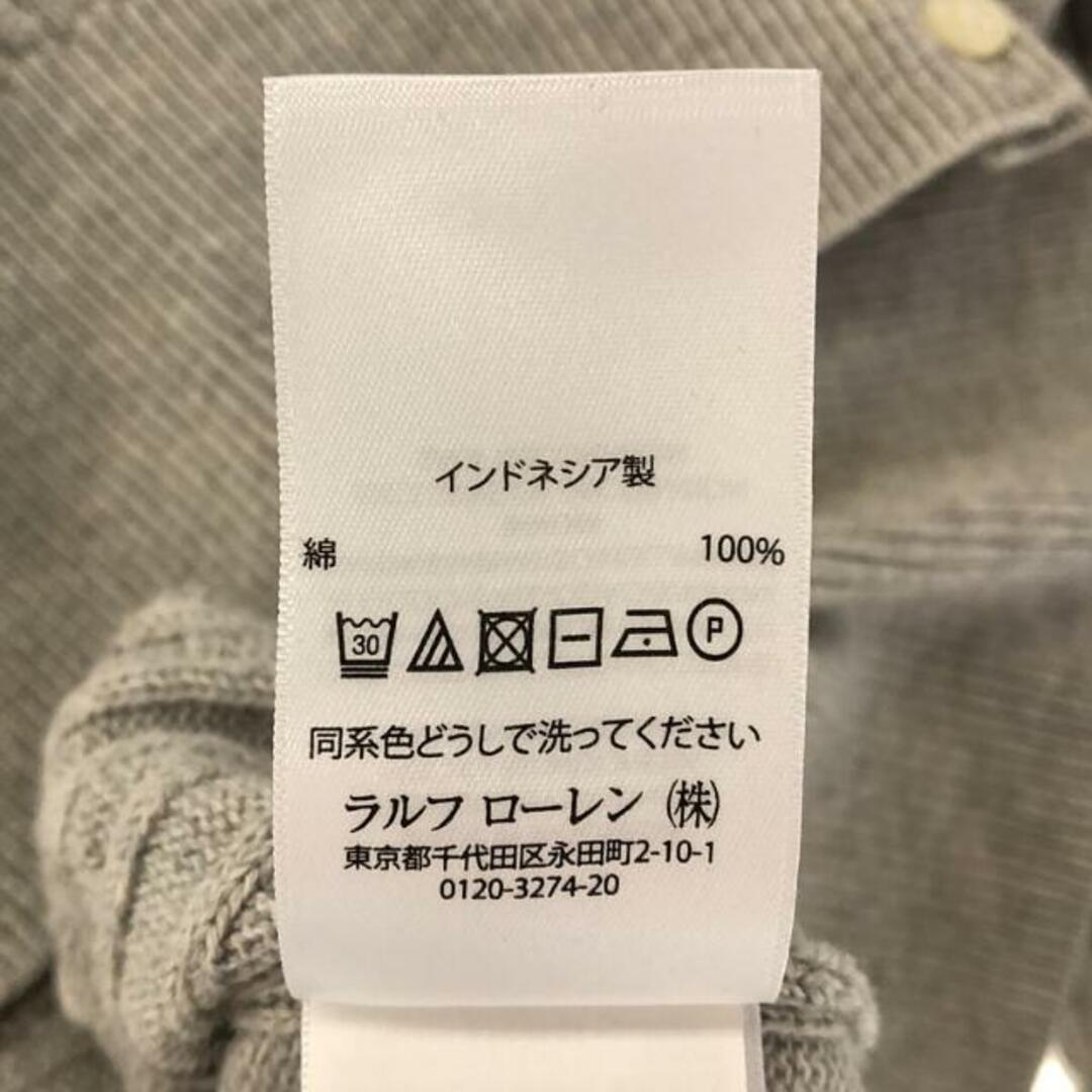 POLO RALPH LAUREN / ポロラルフローレン | コットン ケーブル ニット クルーネック カーディガン | XL | グレー | レディース