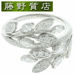 ティファニー(Tiffany & Co.)の (新品仕上げ済）ティファニー TIFFANY ビクトリア ヴァイン バイパス ダイヤ リング 指輪 Pt 950 × ダイヤモンド 約14号 9023(リング(指輪))