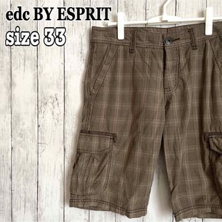 エスプリ(Esprit)のedc BY ESPRIT エスプリ ハーフパンツ ショートパンツ チェック古着(ショートパンツ)