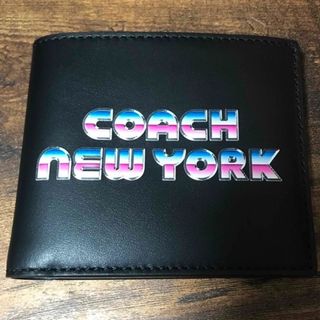 コーチ(COACH)のSALE新品未使用　コーチ　COACH 2つ折　レザー財布　新品　革(財布)