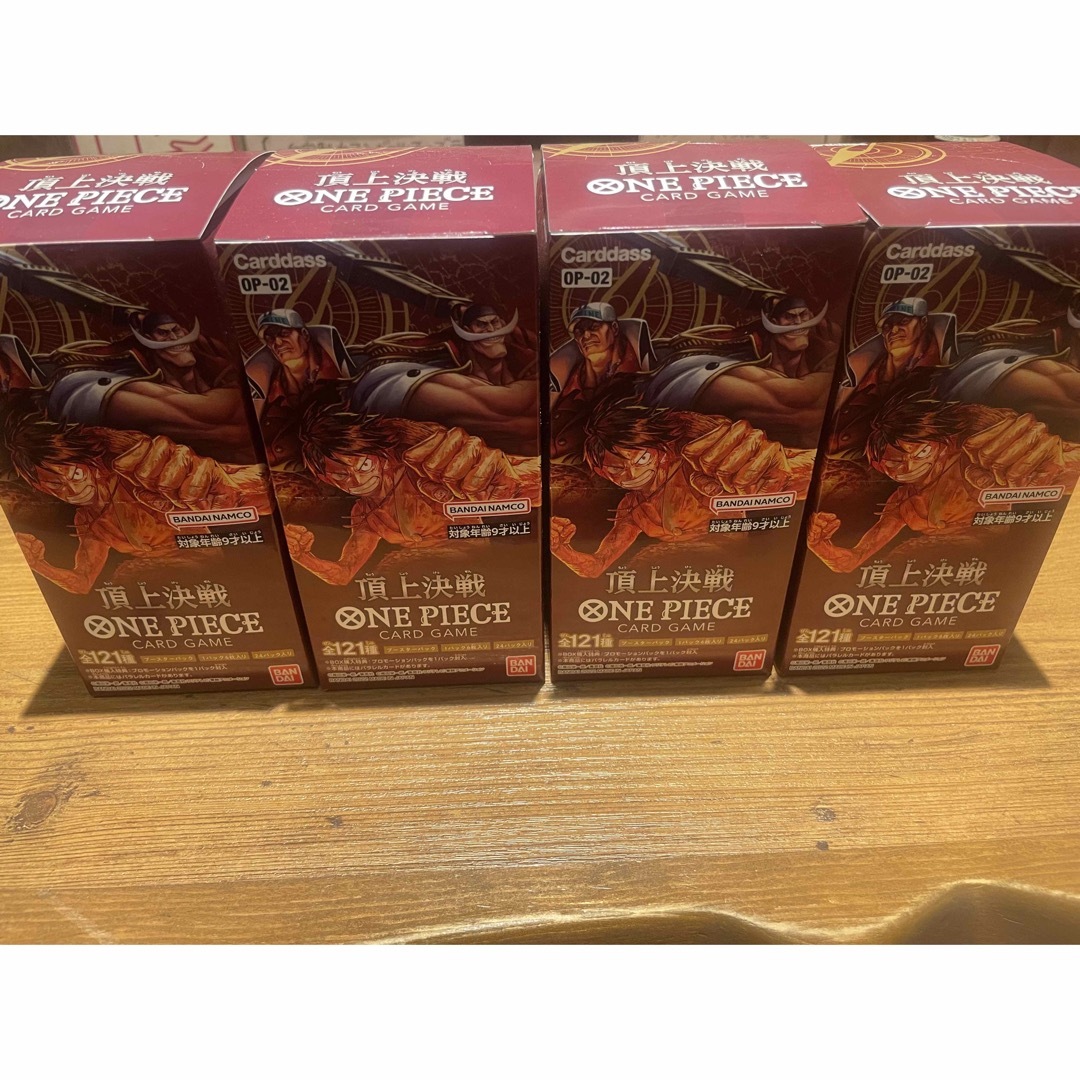 ONE PIECE - ワンピースカード 頂上決戦4box 未開封テープ付きの通販