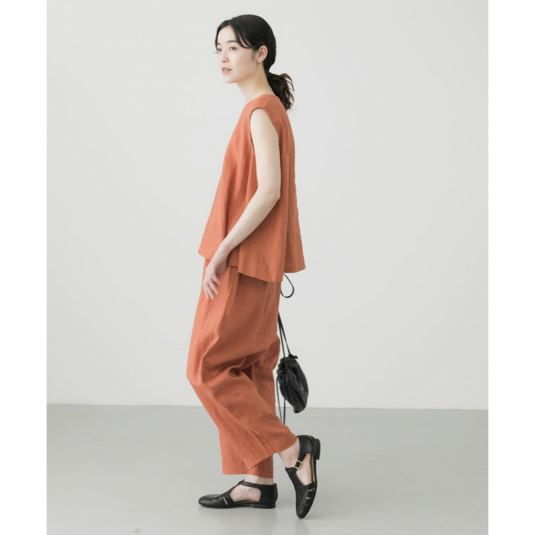 かぐれ リネンサルエルパンツ ORANGE-