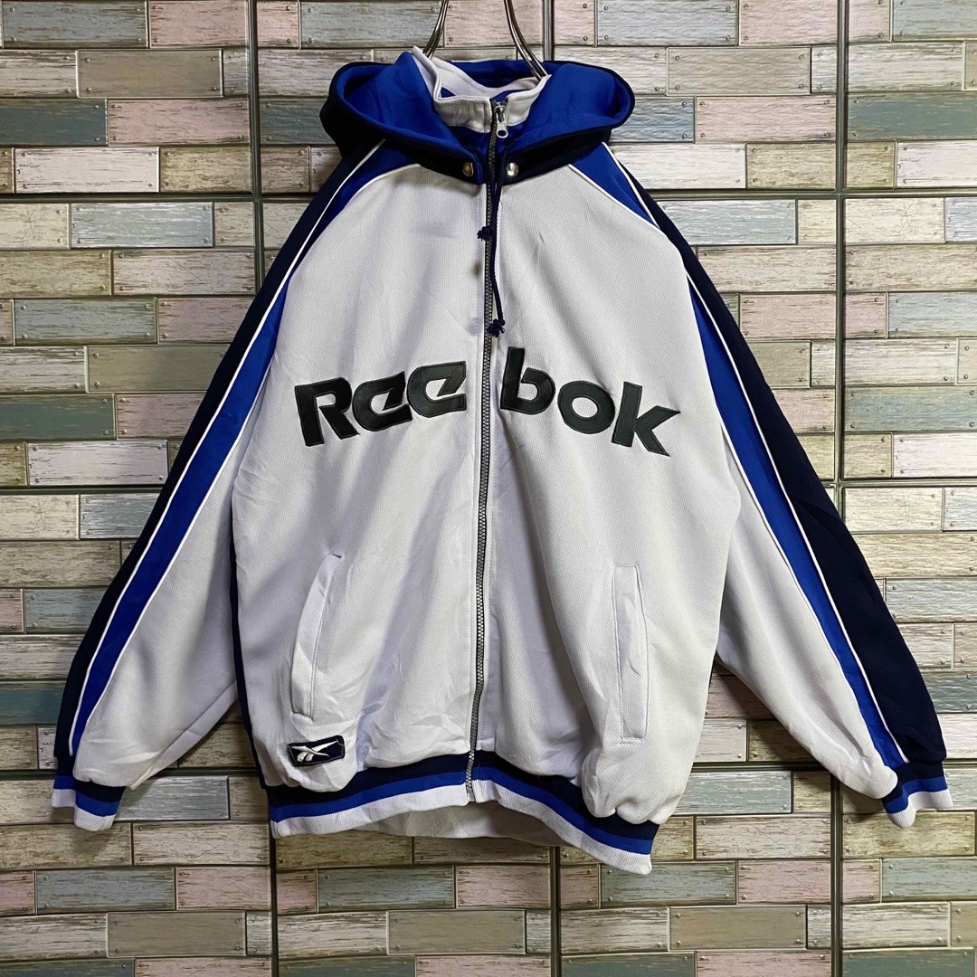 Reebok(リーボック)の【90's】リーボック　ジャージ　トラックジャケット　フーディ　ビッグロゴ メンズのトップス(ジャージ)の商品写真