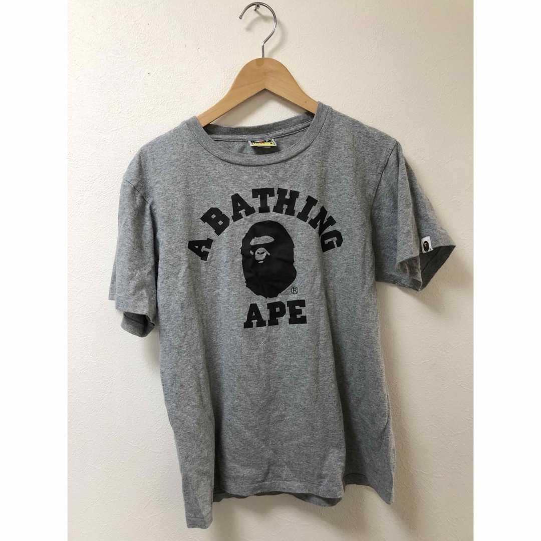 A BATHING APE   エイプ ベイプ 半袖 Tシャツ グレー 定番 sの通販 by