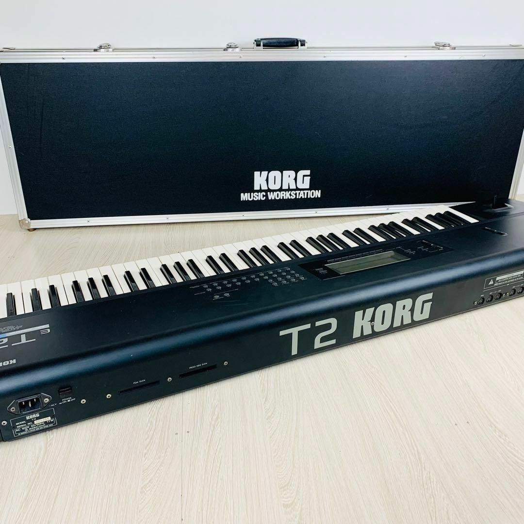 送料無料 KORG シンセサイザー 76鍵盤 T2EX ハードケース付き www