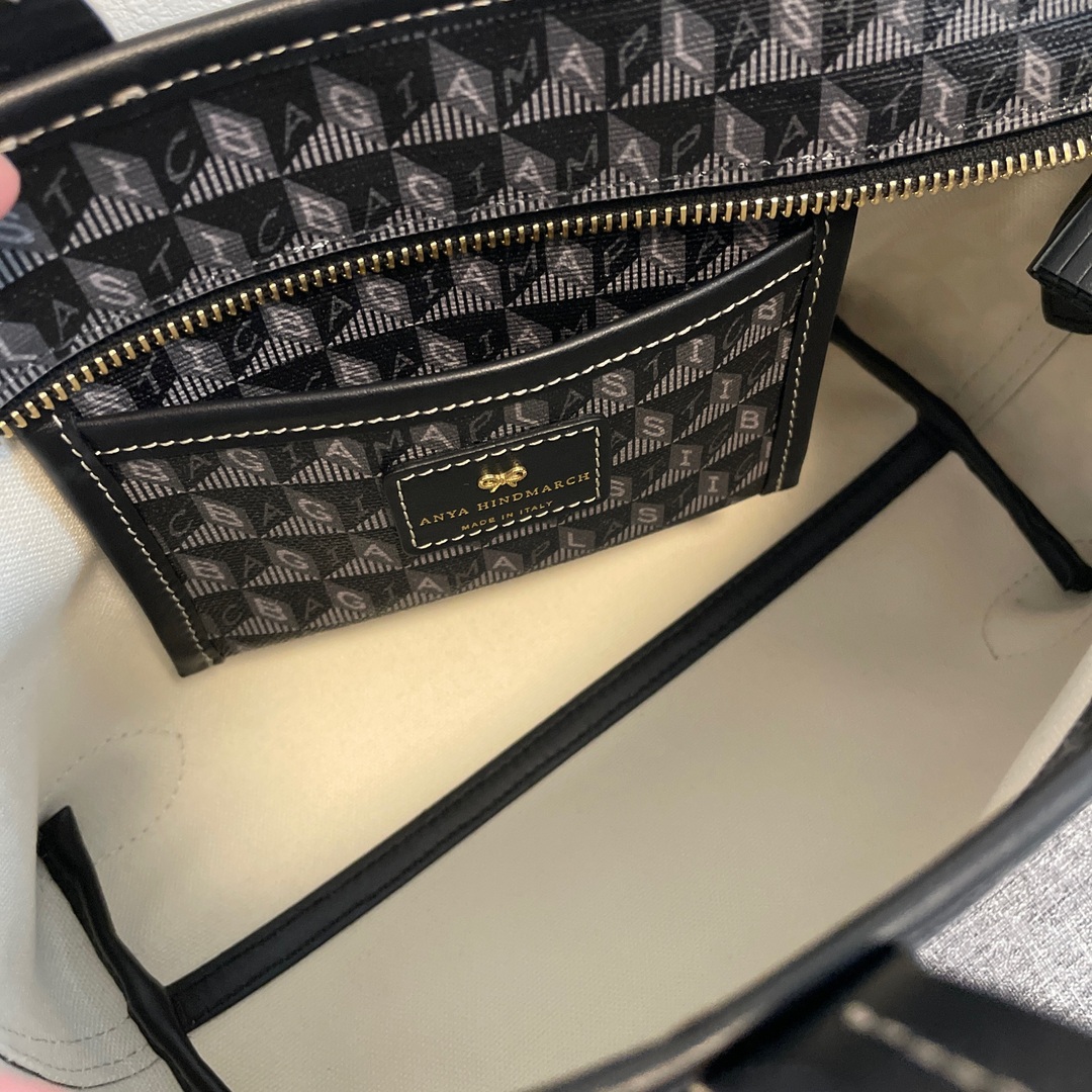 ANYA HINDMARCH / アニヤハインドマーチ | 2way タッセル 巾着型 ショルダー付き レザー ハンド バッグ 保存袋有  | ベージュ | レディース